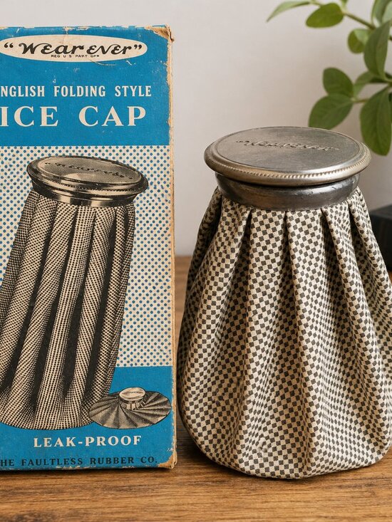 WearEver Other - Vintage WearEver English Folding Style Ice Cap w/ Original Box